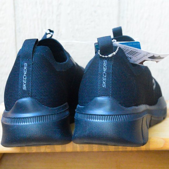 Skechers Men's Athletic Memory Foam Sneaker Shoes BLACK - Picture 5 of 6